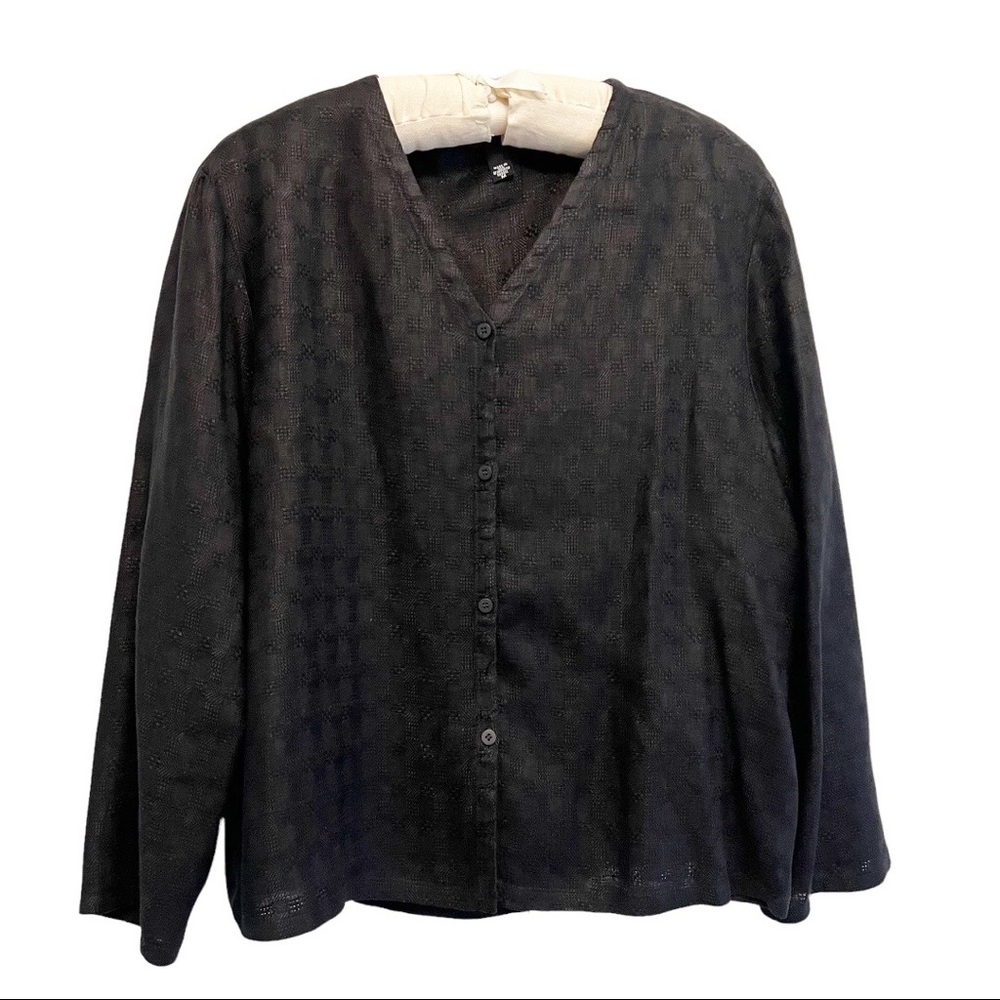 Eileen Fisher V-neck Linen Top